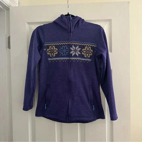 Size S Helly Hansen Women’s Zip Up Hoodie - Selburose Pattern - Picture 3 of 6